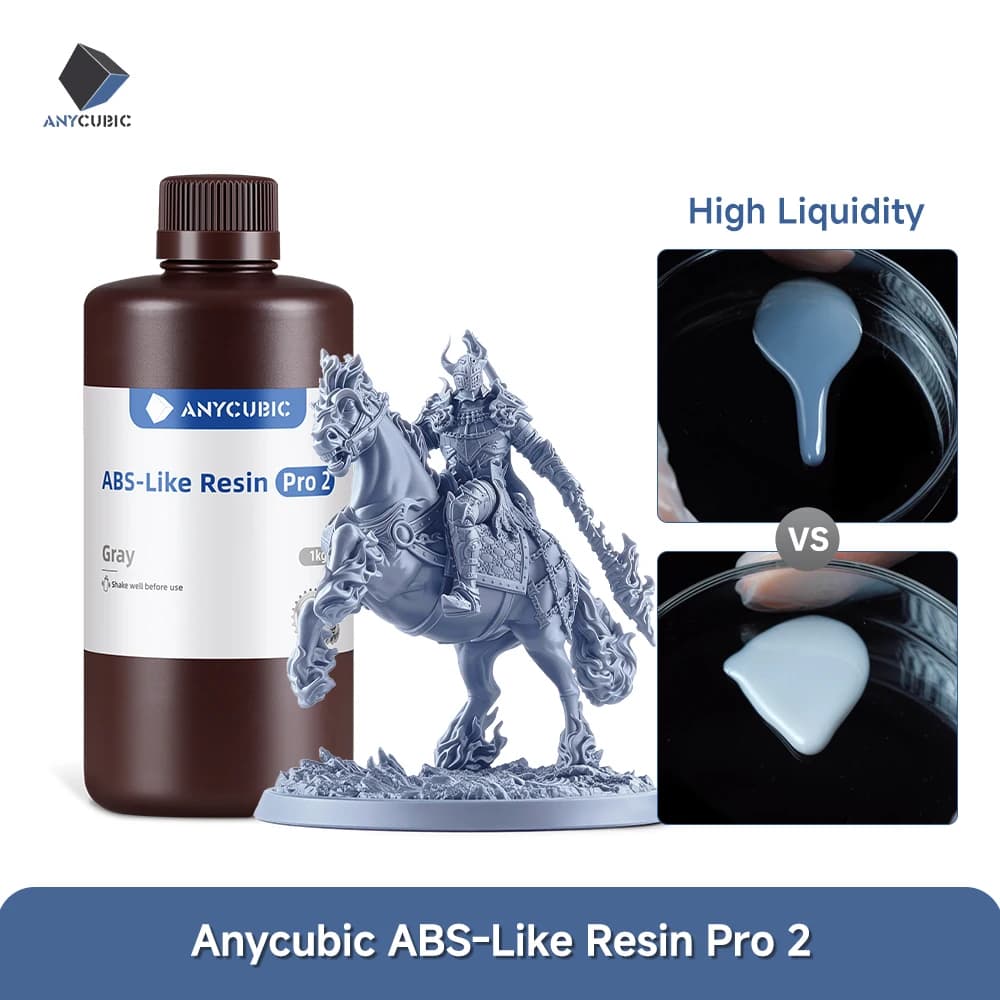 Achetez 2 kg pour obtenir 3 kg ANYToxic BIC ABS Like + UV Durcissement, Résine photopolymère standard, Résine 3D, Haute précision pour LCD, 405nm, 2 pièces par lot, Nouveau