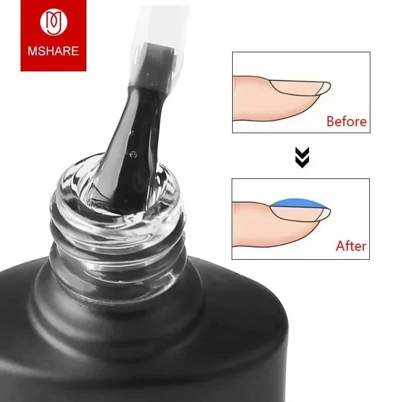 MSHARE Base d'alignement des ongles Gel de renfort auto-nivelant construire les ongles Apex & C-Curve constructeur renforcer tremper 10 ml /30 ml