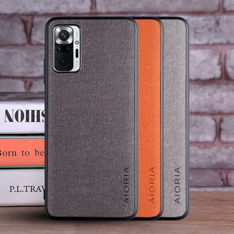 Coque pour Xiaomi Redmi Note 10 Pro 10S 4G 5G coque luxe textile cuir couverture de téléphone souple pour redmi note 10 pro étui funda capa