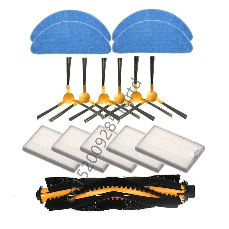 Pièces de rechange pour aspirateur robot Proscenic 830P 820P, brosse principale, brosse latérale, filtre HEPA, vadrouille, gril, accessoires