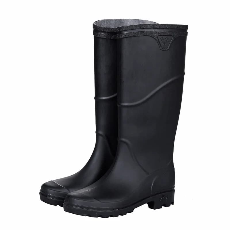 Bottes de pluie en caoutchouc antidérapantes pour homme, chaussures imperméables de haute qualité, hauteur du genou, nouvelle collection