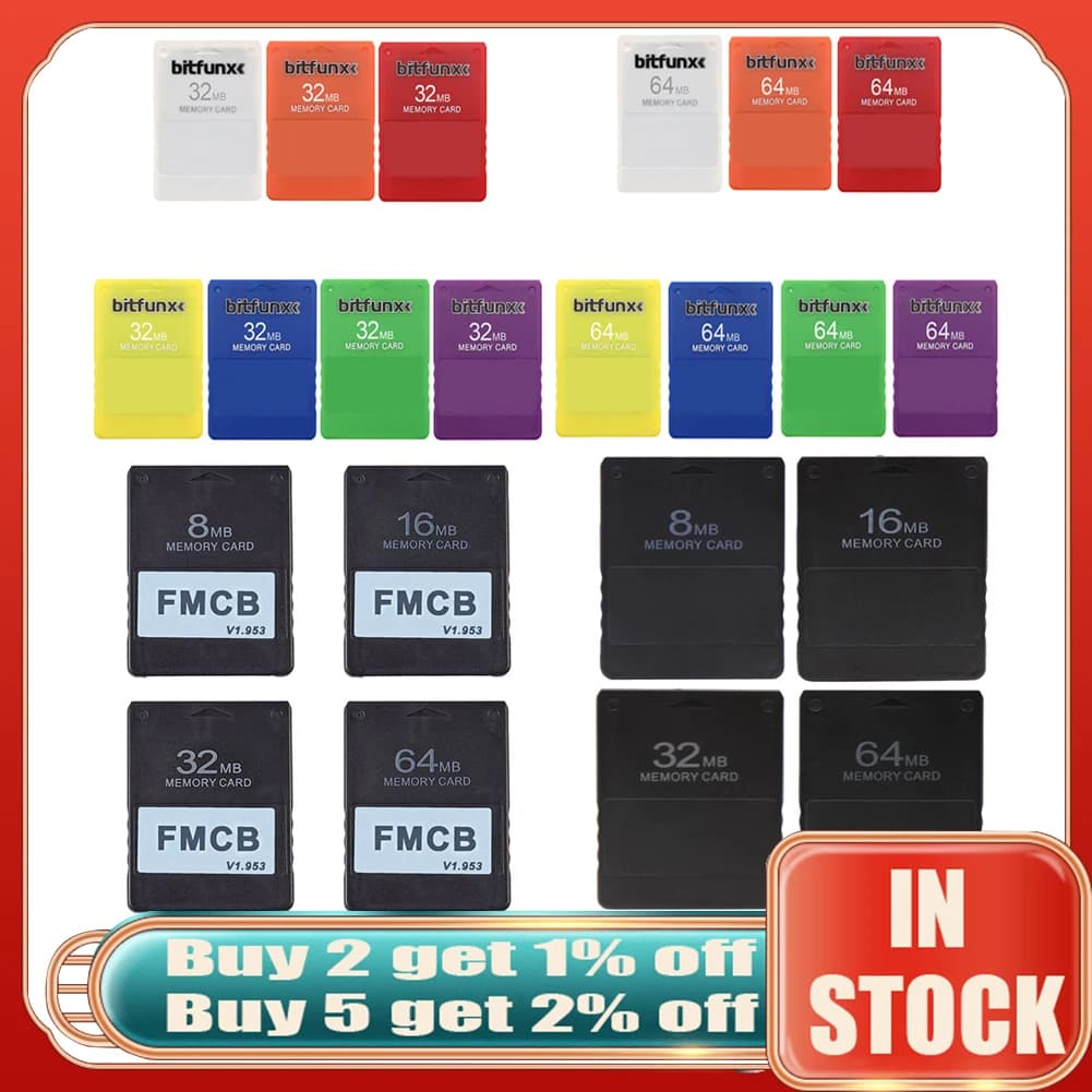 Carte mémoire de programme McBoot FMCB v1.953 pour PS2 PS 2, 8MB, 16MB, 32MB, 64MB, OPL, MC