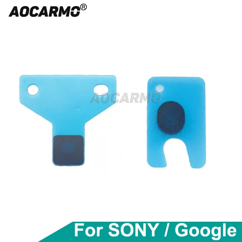Aocarmo pour Sony Xperia 1 5 10 II III IV V VI pour Google Pixel – Grille de microphone supérieure et inférieure, membrane adhésive étanche