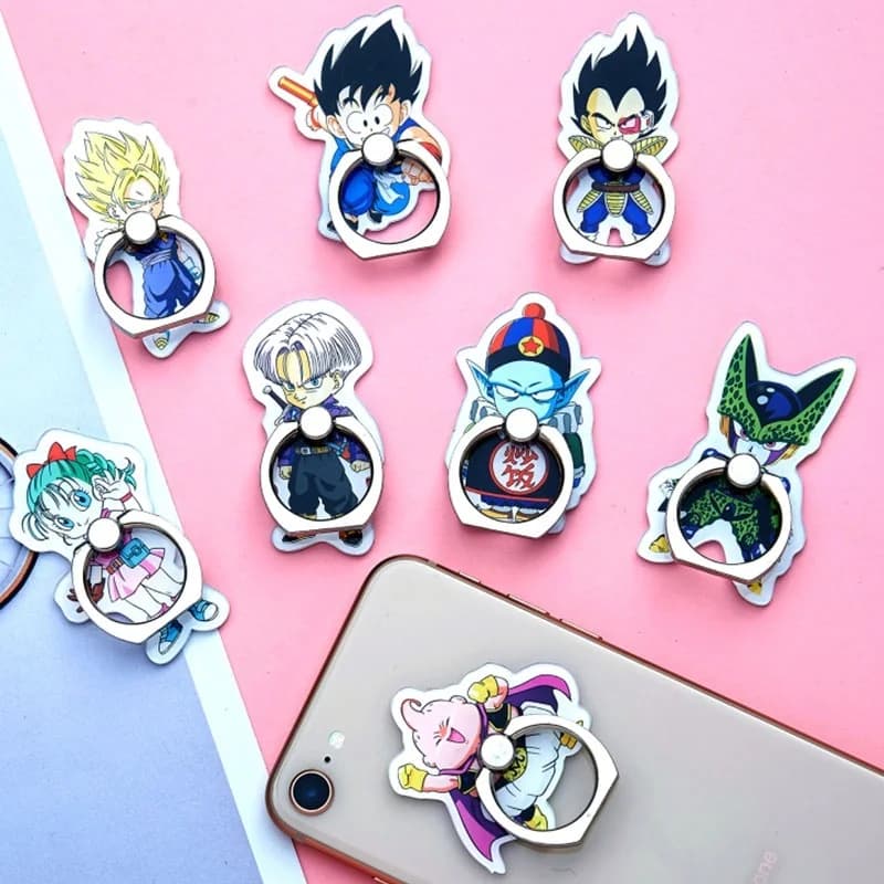 Support de téléphone portable Dragon Ball Saisuperb, Goku Vegeta Z Gogeta Buu, anneau de doigt