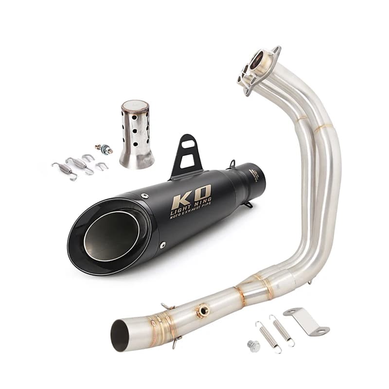 Système d'échappement complet pour moto Yamaha YZF-R7 2021-2025 MT-07 FZ07 2014-2024 Tracer 7 2016-2024, tuyau d'échappement de 51mm