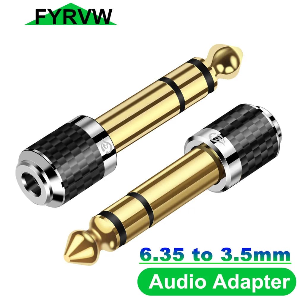 Adaptateur Jack 6.35mm à 3.5mm, connecteur, amplificateur de casque, adaptateur Audio, Microphone, haut-parleur AUX, guitare, prise Jack 6.35 6.5 à 3.5