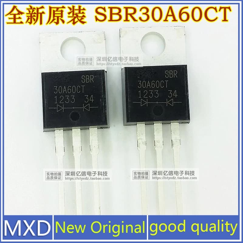 Diode Schottky d'origine, bonne qualité, en stock, SBR30A60CT, 30A60V, nouveau, lot de 5 pièces
