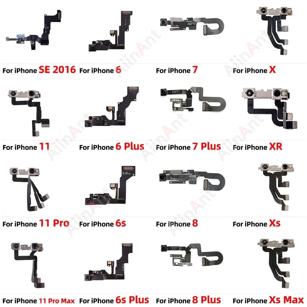 Petite caméra frontale d'origine pour iPhone 5S SE 5C 5 6 6s Plus capteur de proximité Face avant caméra câble flexible pièces de réparation de téléphone