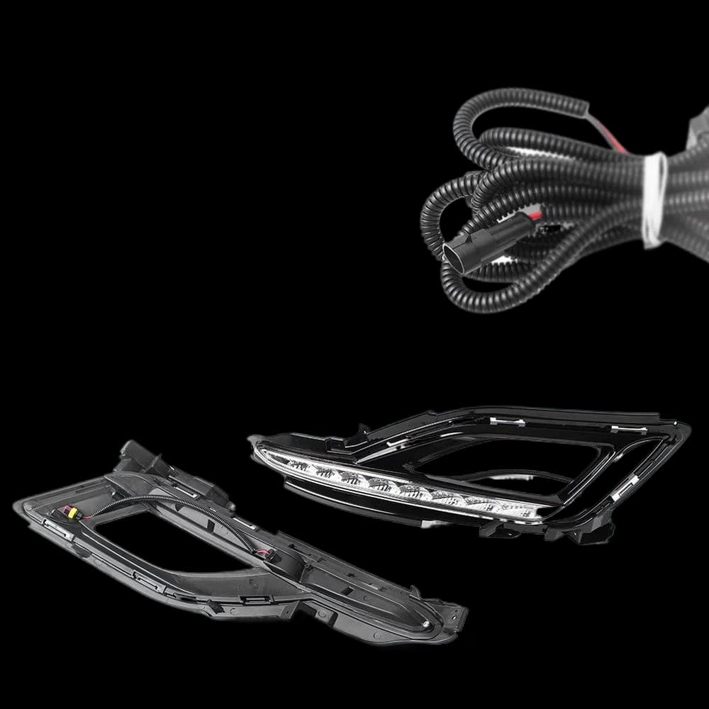 Phare antibrouillard avant LED pour Hyundai Sonata LF, 2 pièces, feu de jour pour conduite et travail, 2015 et 2016