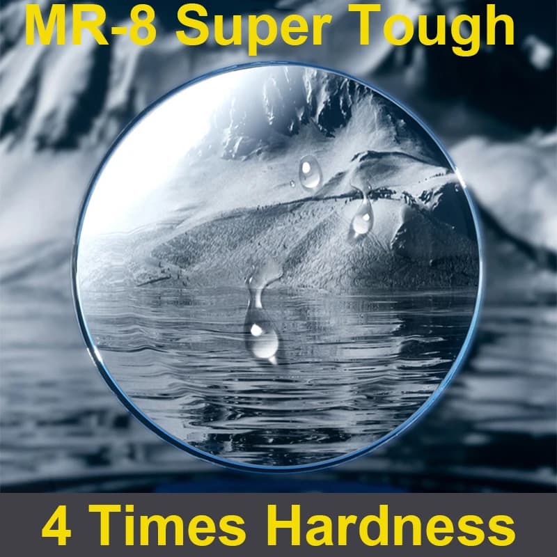 MR-8 lentilles optiques Super résistantes hommes femmes 1.56-1.74 verre de Prescription Ultra mince myopie presbytie Anti-éblouissement Anti lentilles bleues