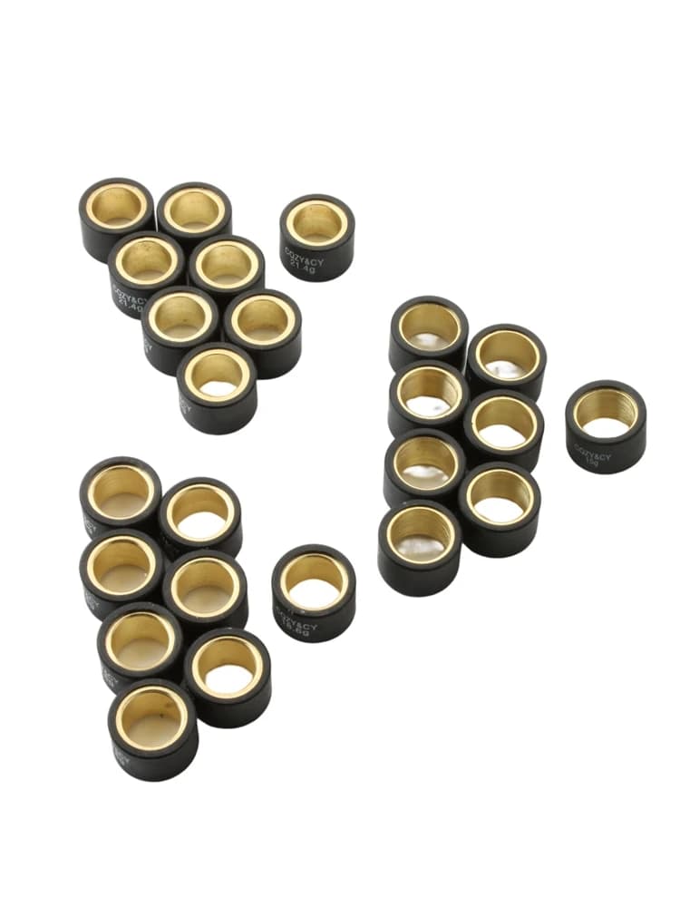 8 pièces de rouleaux de variateur de course 15g 18.6g 21.4g 25x17mm pour scooter Piaggio Beverly Tourer Eu3 400 X Evo X8 400cc