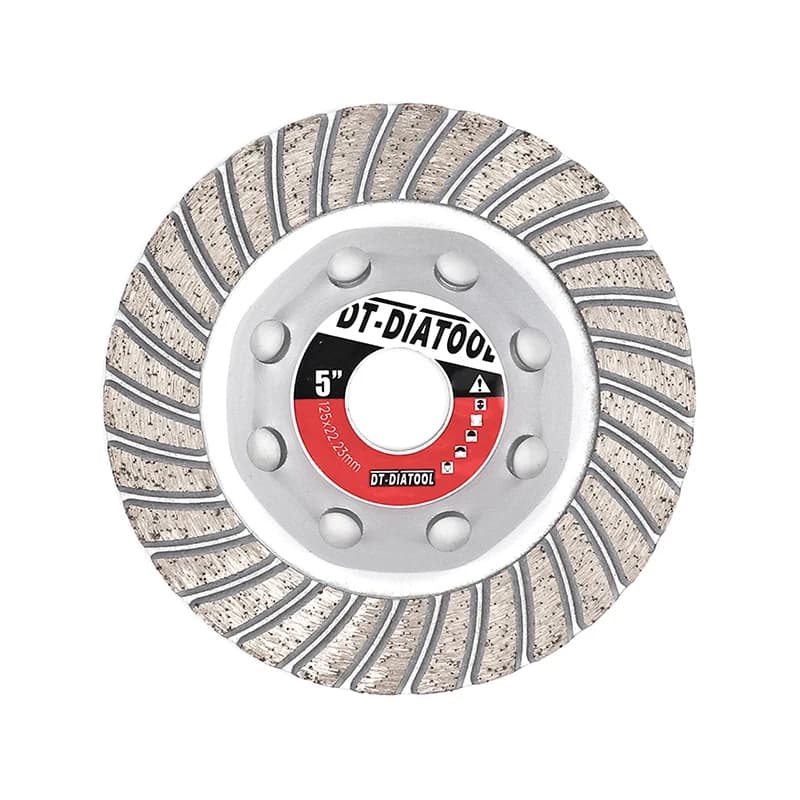 Disques de meuleuse en diamant, DT-DIATOOL Dia, 125mm/5 pouces, pour coupe en rangée Turbo, pour brique, béton, pierre dure