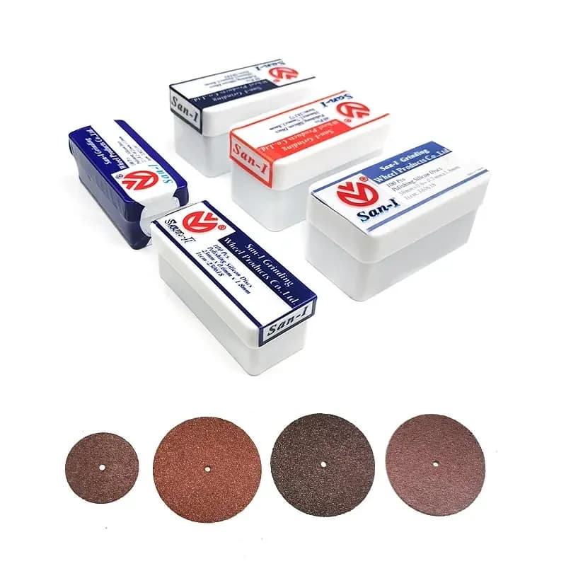 Laboratoire dentaire mince épais roues de polissage meulage disques en silicone roue de séparation travail de laboratoire dentaire
