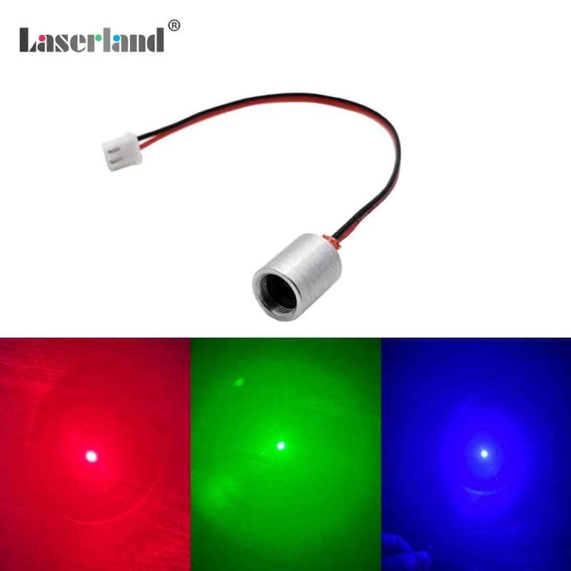 Module laser à points rouge, vert et bleu 12 mm 450 nm 650 nm 532 nm 520 nm sans pilote