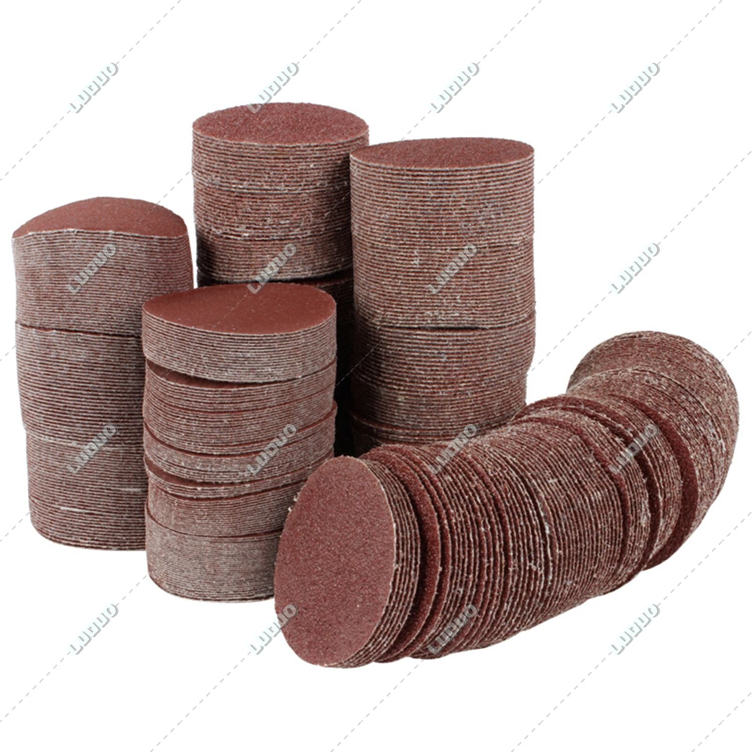 Disques de ponçage ronds à crochet et boucle en papier de verre, disque de ponçage pour métal, bois, roue de voiture, Kit de restauration de phares, papier de verre