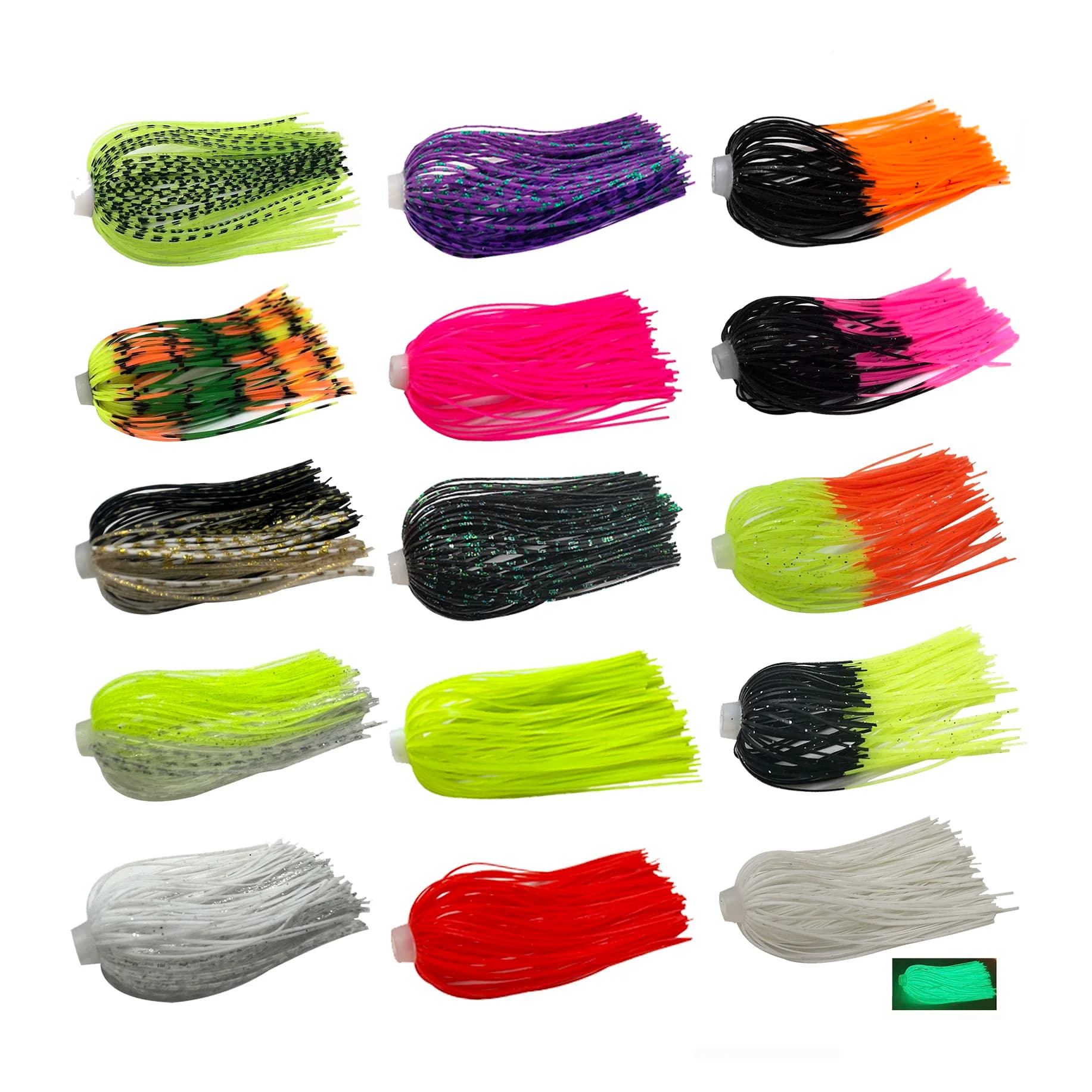 5 pcs/lot 88 brins 70mm jupes en gel de silice trou élastique jupes parapluie accessoires de pêche Buzzbaits Spinner Buzz appât