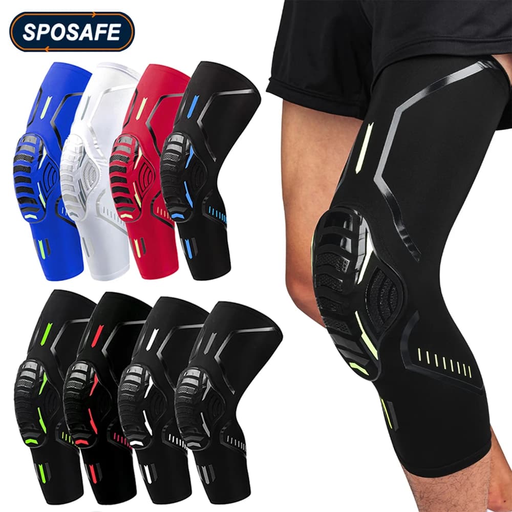 Genouillère de soutien antichoc pour Sport, 2 pièces/paire, attelle de coude, bras, jambe, manchon de Compression, basket-ball en plein air, Football, vélo, protecteur