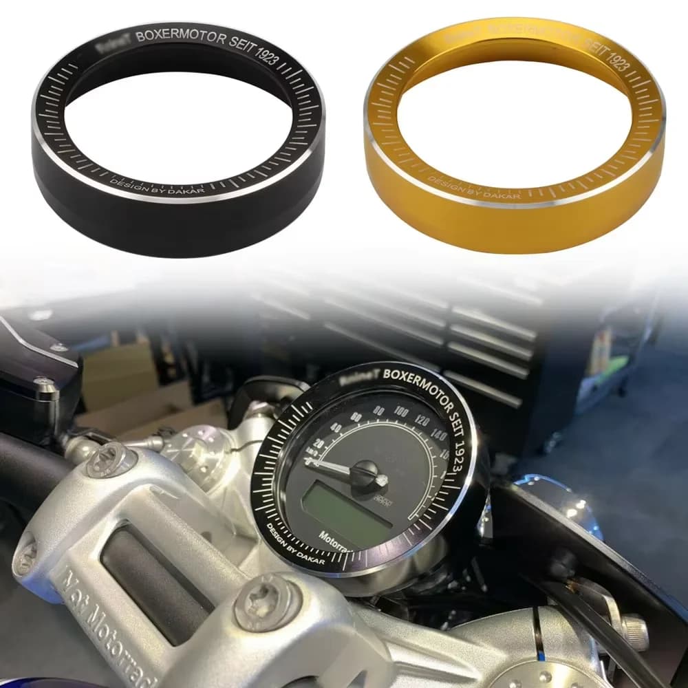 Anneau de jauge de lunette de compteur de vitesse de moto en aluminium CNC, revêtement d'habillage de tachymètre pour BMW R Nine T R9T 2016-2019 2018 2017