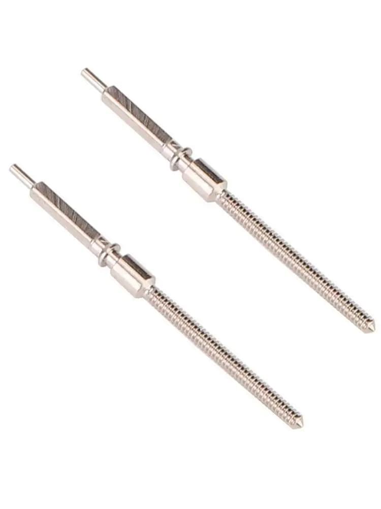 Nouveau 2 pièces montre en argent remplaçant 0.9mm tige d'enroulement pièces de rechange pour 7750 7751 accessoires de mouvement