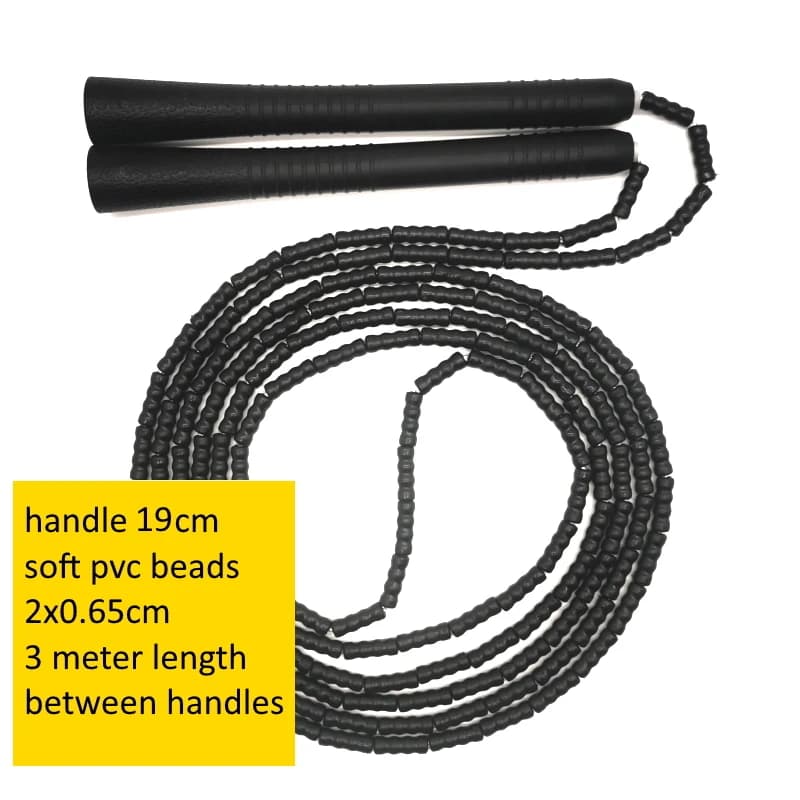 NEVERTOl'hyRapidly-Corde à Saut de Fitness, Longueur de 3 Mètres, 2x0.65cm, Sans Logo