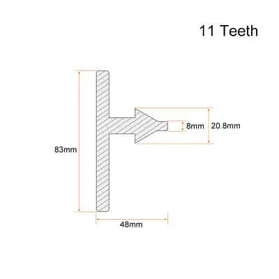 Clé de mandrin de perçage, pilote de perceuse 8mm 11T 20mm, engrenage pour pilote d'impact, clé à outils