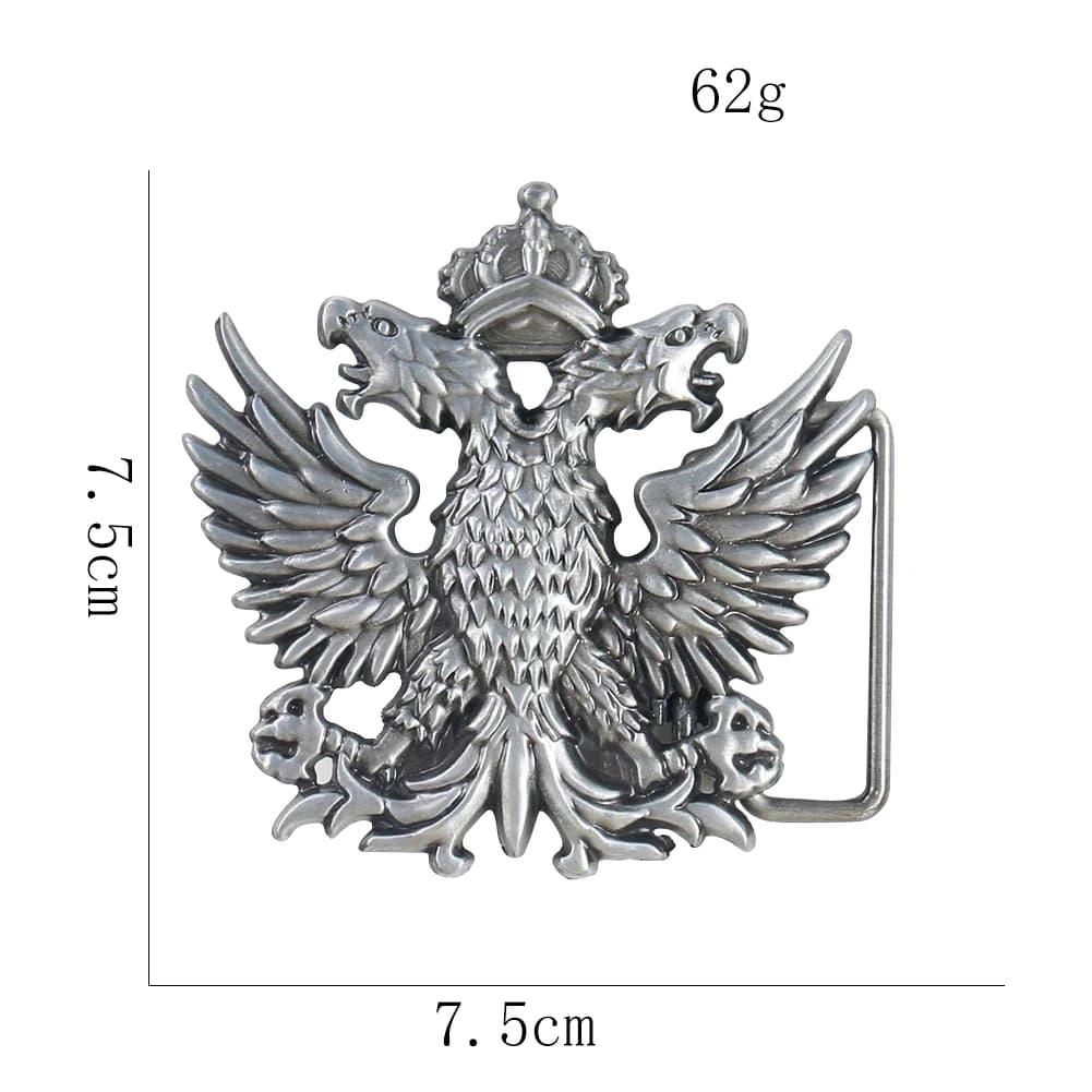 Boucle de ceinture aigle à Double tête pour hommes, emblème National russe, accessoires pour jeans de Cowboy occidental, adaptés à une largeur de 1.5 pouces