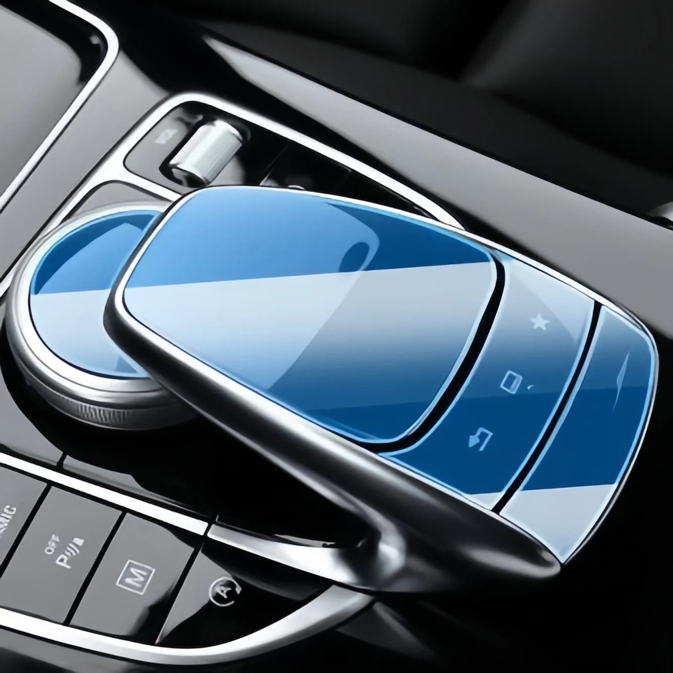 Film de protection pour souris d'écriture manuscrite de console centrale, autocollants de voiture, Mercedes Benz W205, W213, GLC, C, classe E, 2015, 1 jeu