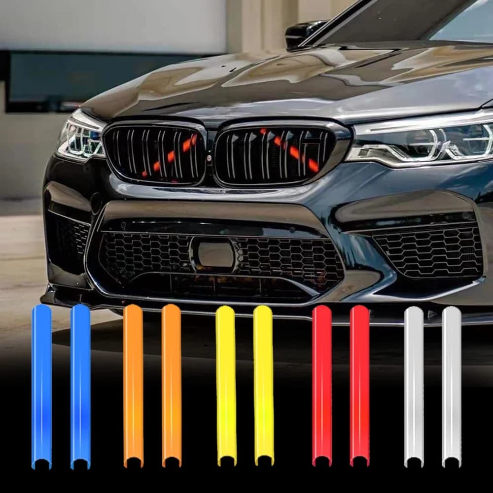 Bandes de garniture de cadre de couverture de calandre avant, autocollant de style sport, BMW F30 F31 F32 F33 F20 F21 F22 F23 F44 F45 1 2 3 4 série M