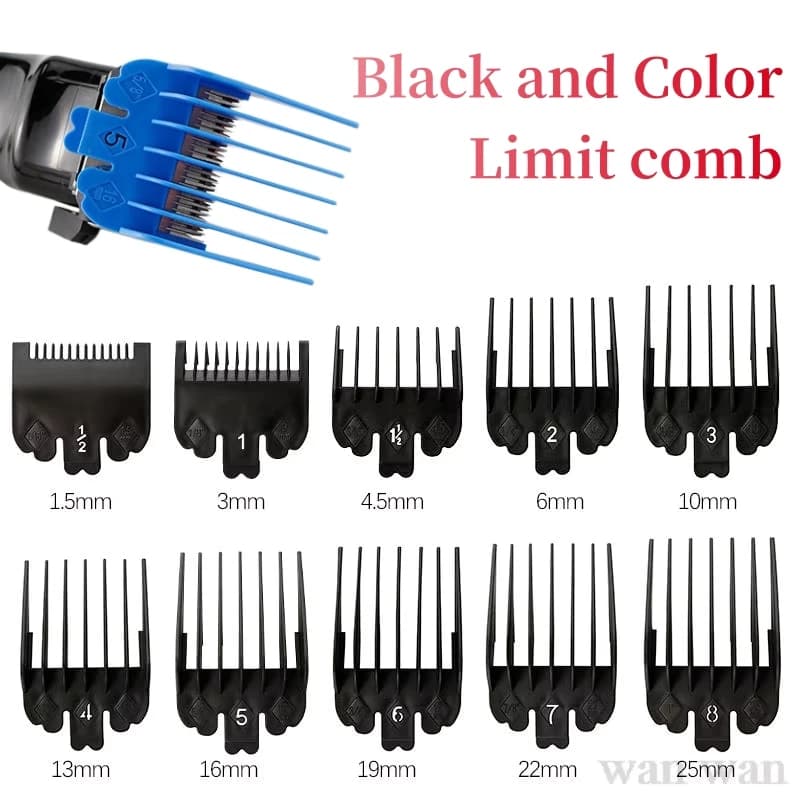 Peigne limite pour tondeuses électriques Wahl, Guide de coupe professionnel, 1.5mm 4.5mm, accessoires de salon de coiffure, protections de tondeuse Y0510