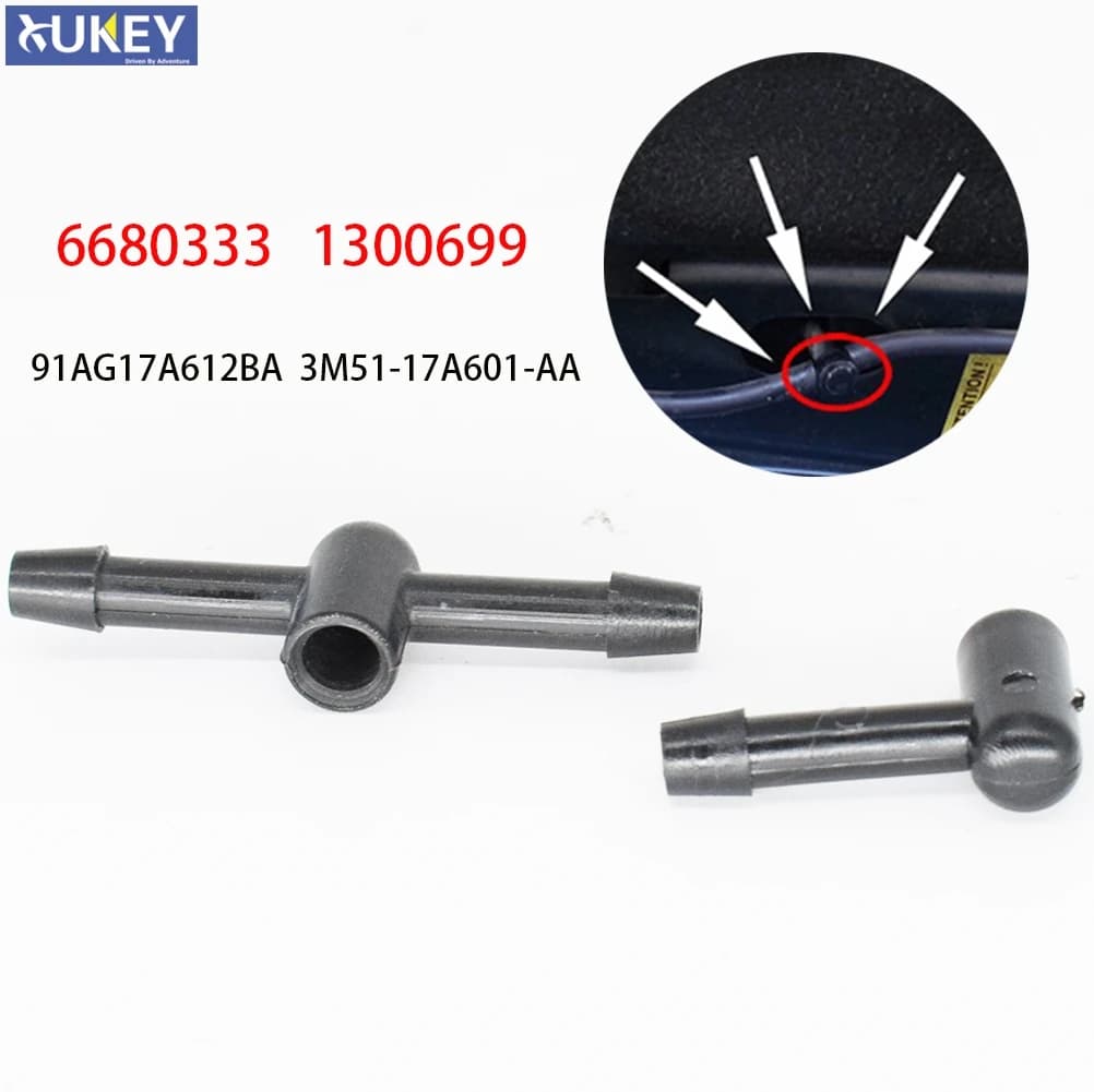 Essuie-glace de voiture, Kit de tuyau de buse de Jet d'eau, connecteur pour Ford Foucs Mondeo c-max Fiesta 6680333 1300699