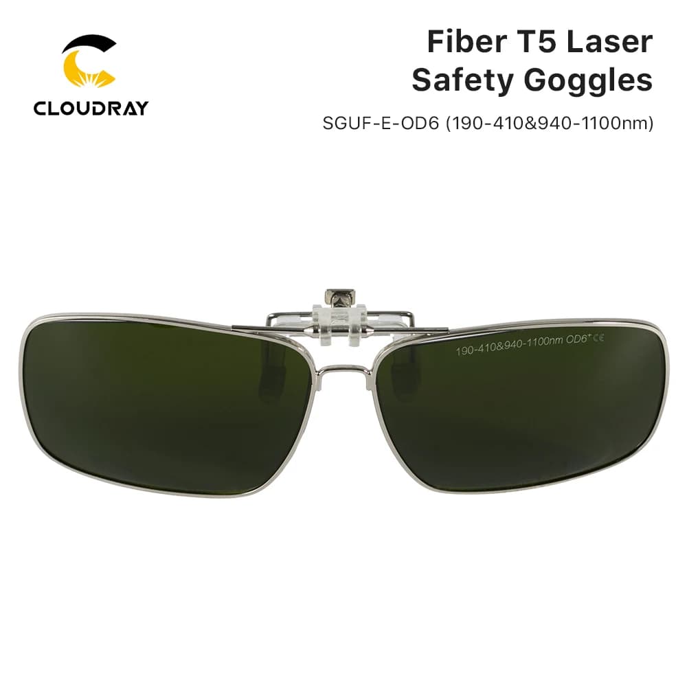 Lunettes de sécurité laser à clipser Cloudray 1064 nm, 190-410 nm et 940-1100 nm, OD6+, lunettes de protection CE pour marquage et découpe laser à fibre