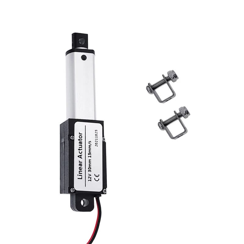 Actionneur linéaire électrique 30 mm 50 mm de course DC 12 V Moteur d'actionneur linéaire 30N/60N/100N/150N Contrôleur de moteur linéaire