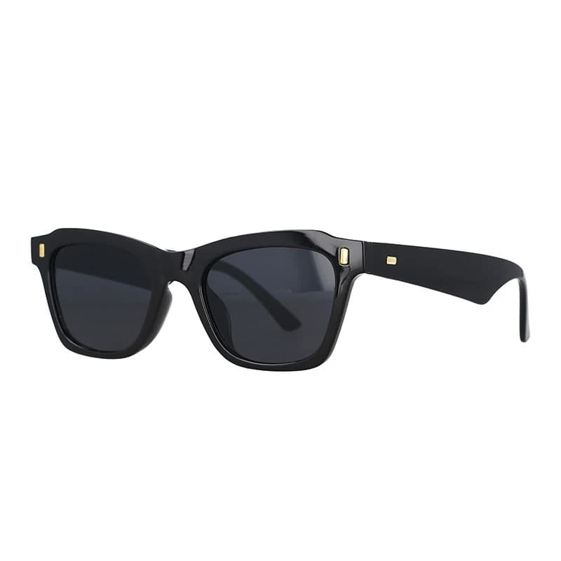 Lunettes de soleil rétro œil de chat pour femmes, Rivet, luxe, Vintage, miroir, Uv400, 53018