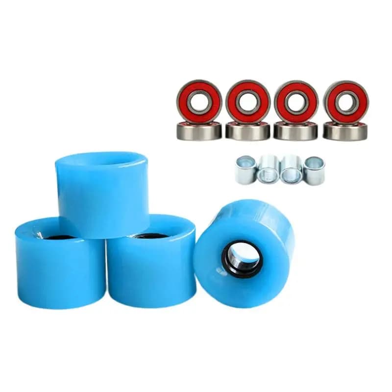 Lot de roues en PU pour skateboard, 60mm, 78A, longboard, patinage en plein air, croisière, rue, 4 pièces