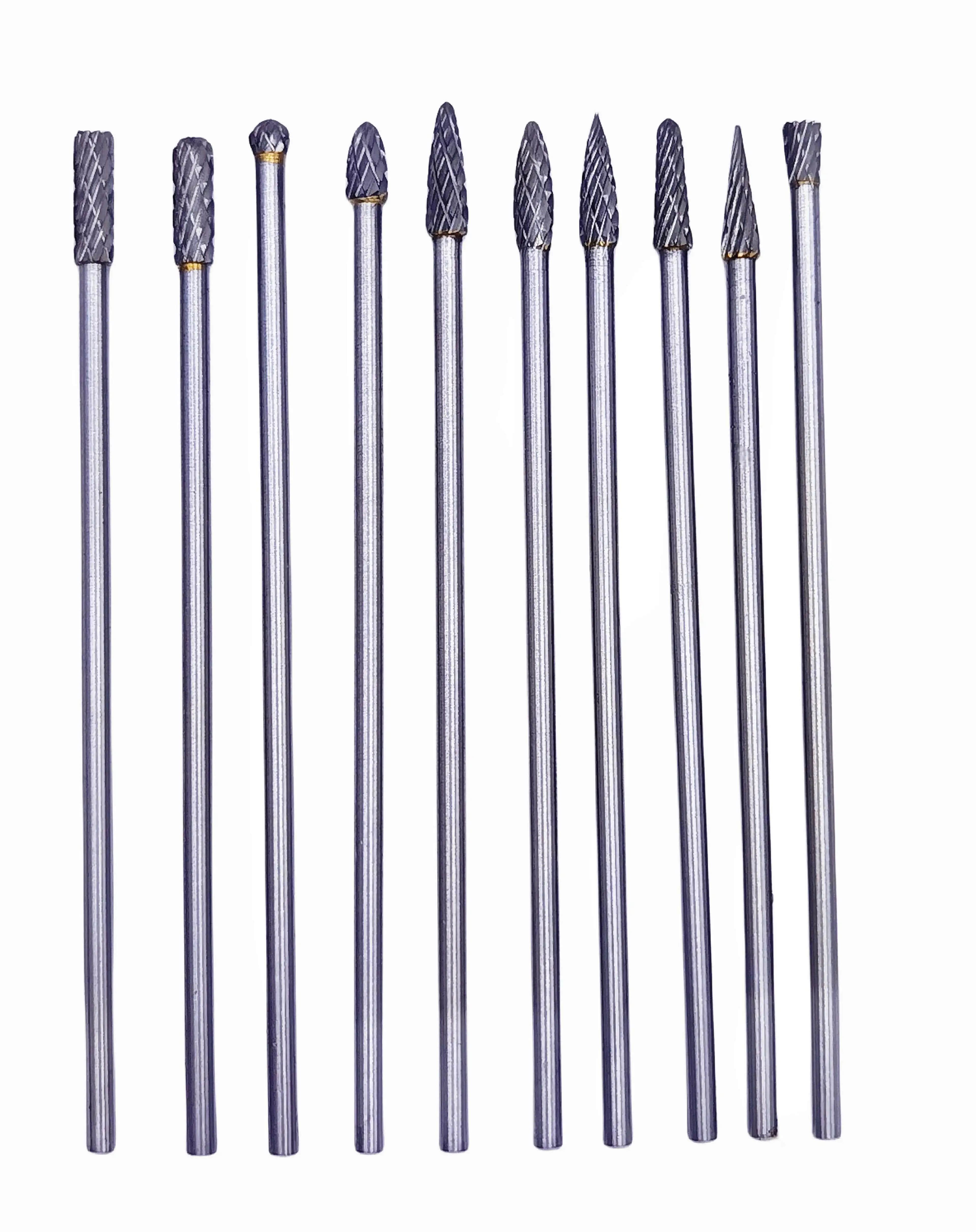 1 pièce, fraise en carbure de tungstène 3x4x100 mm, tige de 3 mm, pour outils rotatifs Dremel et meuleuses – outil de coupe et de meulage.