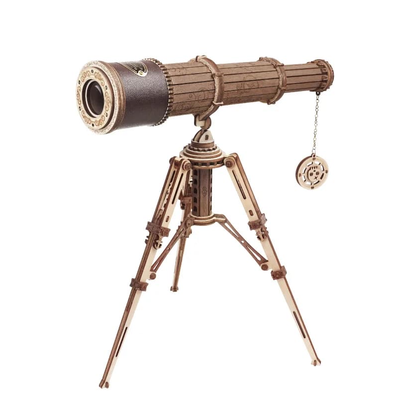 Jeu de puzzle en bois 3D Robotime, télescope monoculaire, jouets d'assemblage pour adultes, cadeau d'anniversaire