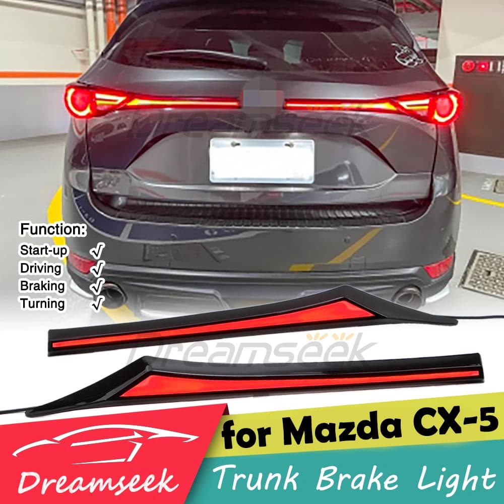 Extension de feu arrière rouge LED pour 2017 2018 2019 2020 2021 Mazda CX-5 CX5, feu stop arrière avec clignotant séquentiel dynamique