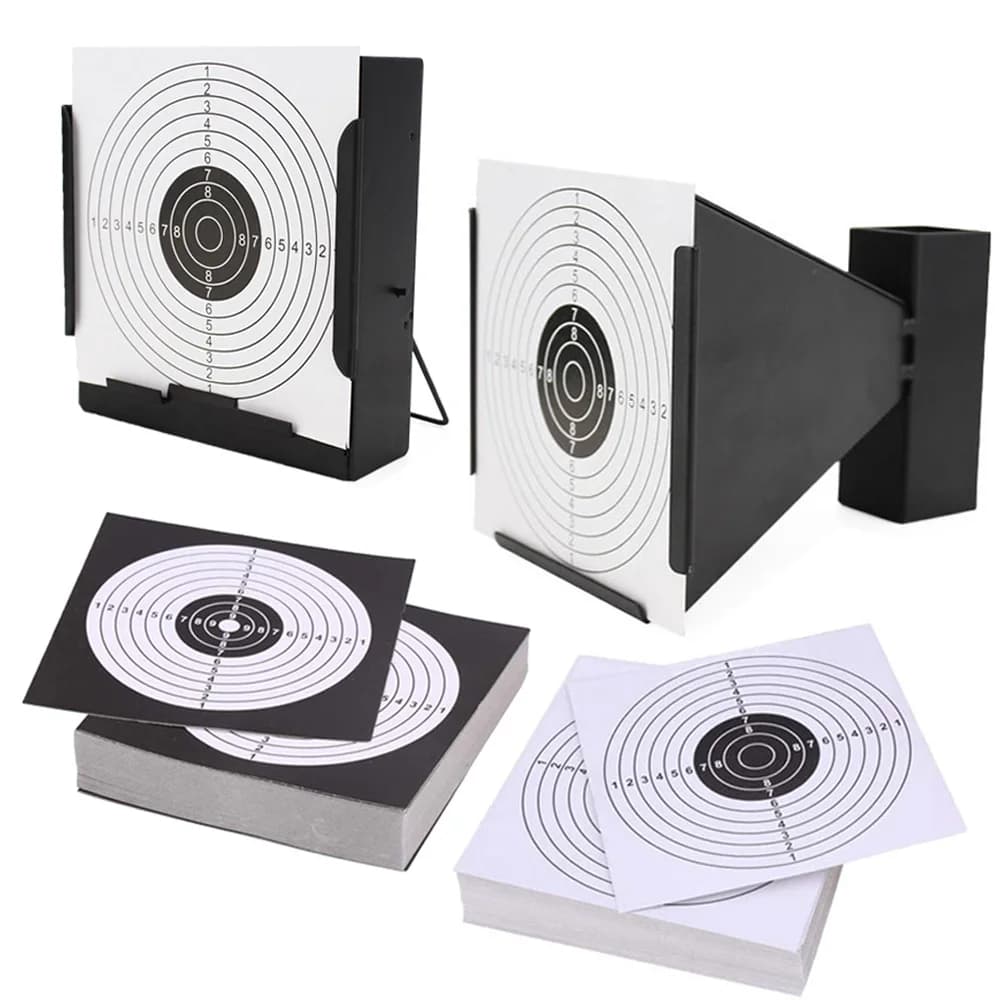 Cible d'entraînement, balle de tir BB, collecteur de balle en acier spécial 14x14cm, 100 pièces, papier de tir pour cible de Paintball Airsoft