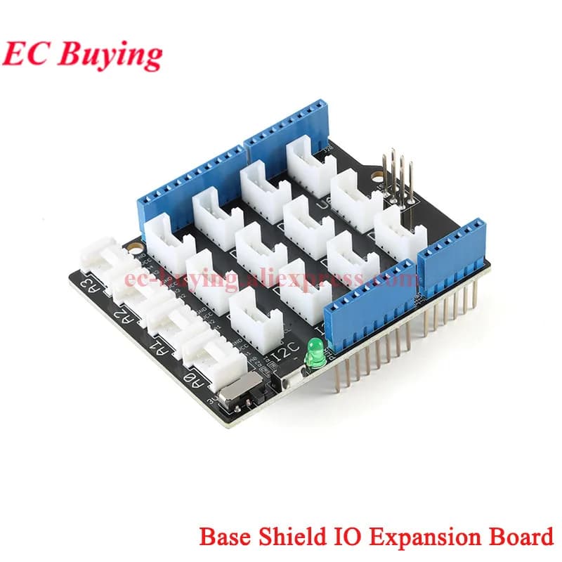 Grove Base Shield V2.0 pour carte d'extension Arduino IO, capteur UNO R3/R4, Module de démo de développement IO, Interface IIC I2C UART Grove