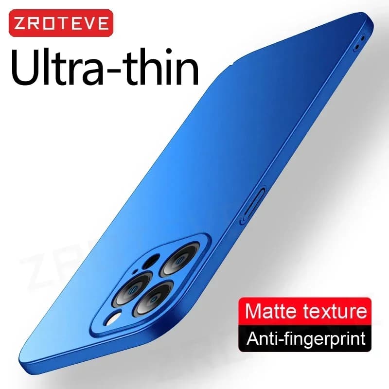 Pour iPhone 16 15 14 13 12 Pro Max étui ZROTEVE mince mat dur PC couverture pour iPhone13 iPhone14 iPhone15 iPhone16 Plus coques de téléphone