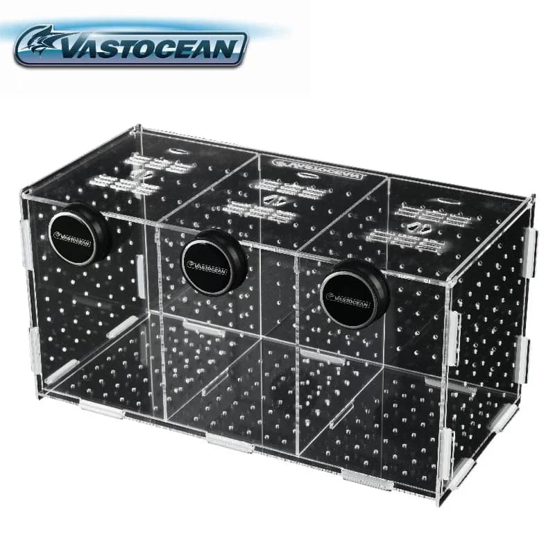 Vastocean-Boîte d'isolement combinée magnétique en acrylique, boîte d'élevage, fournitures d'aquarium d'ovipositeur, précieux, éclosion de poisson