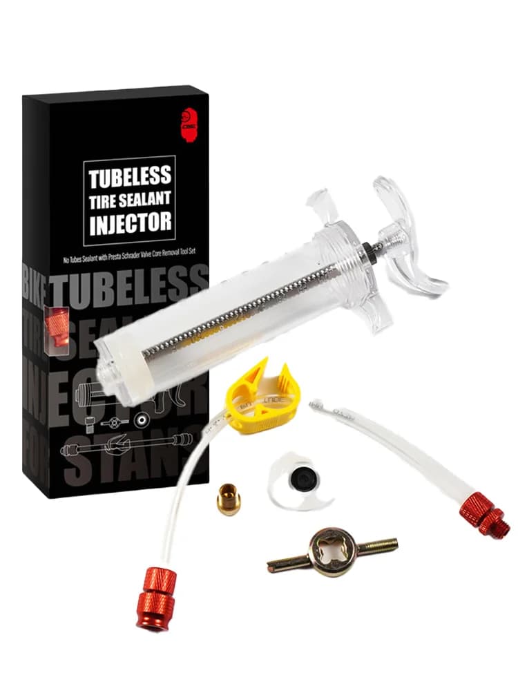 Seringues d'injecteur de mastic sans Tubes, marque CNC 20ml/50ml, 1 pièce, outil de réparation de pneus de vélo de haute précision
