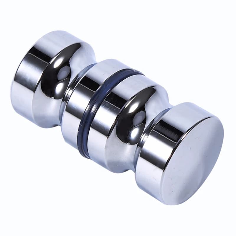 Poignée de porte en alliage d'aluminium 1.1 "Dia, poignée de porte en verre simple, pour salle de bains, douche, poignée d'armoire vis matériel de maison, quincaillerie