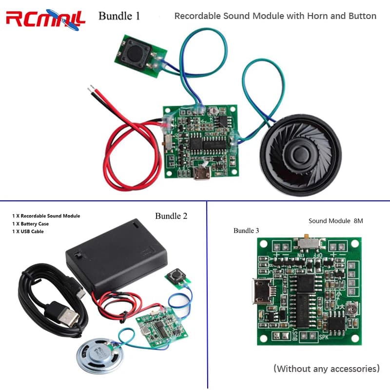 Module de son enregistrable bouton de commande 8M MP3 WAV lecteur vocal de musique carte Programmable avec haut-parleur pour la fête des mères bricolage musique