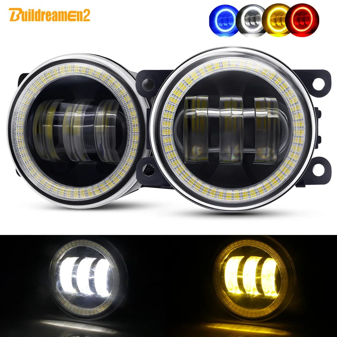2 X Angel Eye Antibrouillard Voiture LED Lentille Brouillard Conduite Lampe DRL 30W 12V Pour Honda City CR-V Accord Fit CR-Z Pilote Insight Crosstour