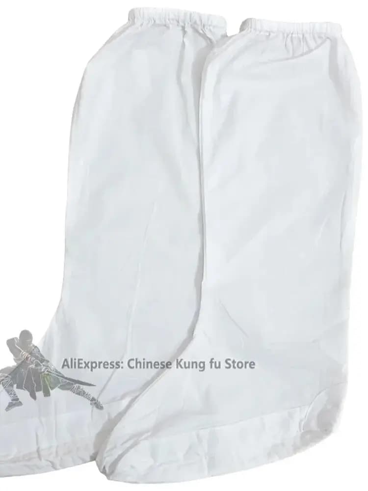 Chaussettes de Kung Fu en coton blanc pour moine bouddhiste Shaolin, pour Tai Chi, Wudang, arts martiaux taoïstes, Taekwondo, Karaté