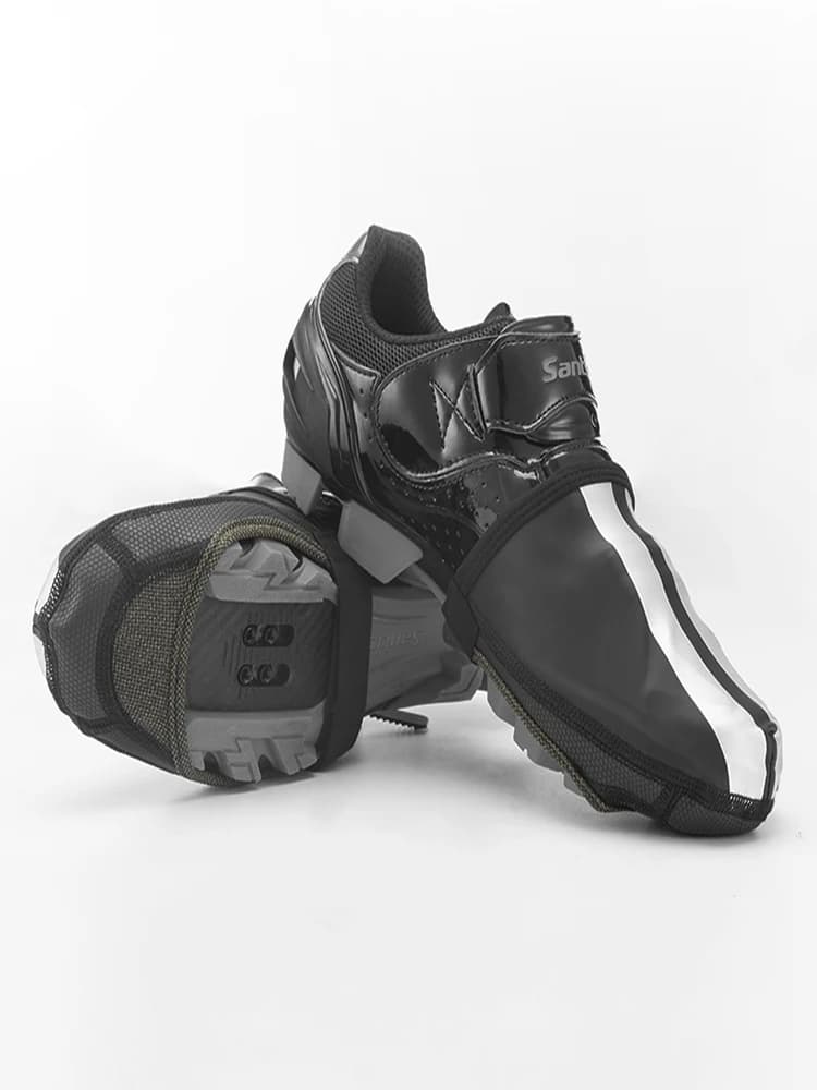 ROCKBROS couvre-chaussures de cyclisme imperméables hommes femmes lacets couvre-chaussures en cuir PU résistant à l'usure couvre-chaussures pour vtt vélo de route