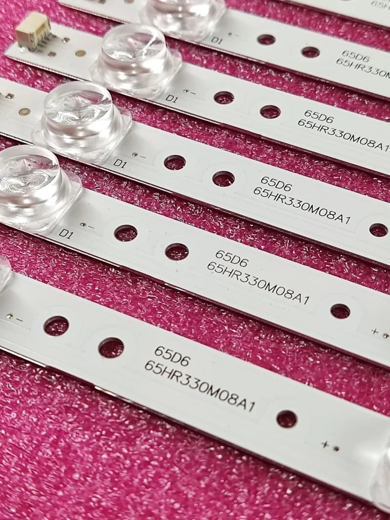 Bande de rétroéclairage LED 8 lampes pour JL.D65081330-365AS-M_V03 TV 65 "65D6 65S421LCAA 4C-LB6508-PF02J 65S421 65S425TACA 65S4LEAA 65Sgonflé