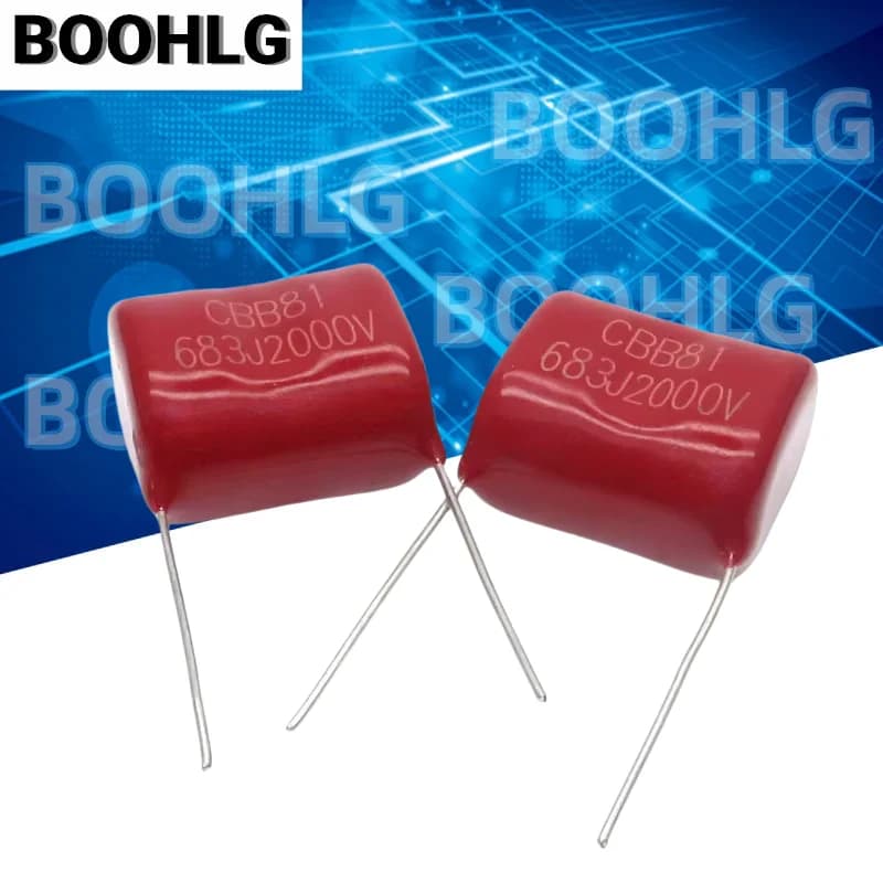 10pcs Condensateur à Film De Polypropylène Métallisé CBB81 2000V 683 68NF 0.068UF 2KV 683J Lancement 20mm