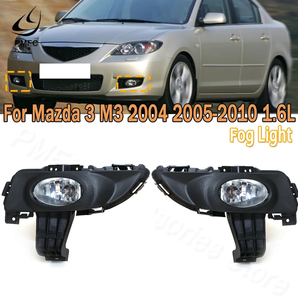 PMFC – phare antibrouillard pour pare-choc avant, avec ampoule, pour Mazda 3 M3 BK 2003 2004 2005 2006 2007 2008 2009 2010 BS1C-51-690